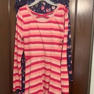 Flower Dress & Stripe Dress